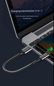 0.2m Kısa Taşınabilir Micro USB Data Kablosu - Gümüş - 5