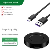 Huawei GT3 GT4 GT5Pro Şarj Aleti Gelişmiş Siyah Şarj Ünitesi ve Hızlı Şarj Kablosu - 1