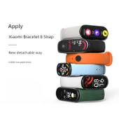 Xiaomi Mi Band 8/NFC Uyumlu Sakura Pembesi Silikon Kordon - 8