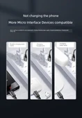 0.2m Kısa Taşınabilir Micro USB Data Kablosu - Sıvı Yumuşak Tutkal Beyaz (2'li Paket) - 7