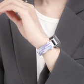 Xiaomi Bileklik 8 Active için Manyetik Tokalı Dokuma Kordon - Resmi Gökkuşağı - 3