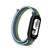 Xiaomi Mi Band 9/9nfc Derin Mavi Metal Arayüz Naylon Örgü Kordon - 1
