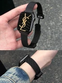 Apple Watch Paslanmaz Çelik Milanese Kordon - 41mm - iwatch7/8/9 - Gümüş thumbnail 5