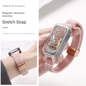 Xiaomi Bileklik 8 Active için Manyetik Tokalı Dokuma Kordon - Resmi Gökkuşağı - 6