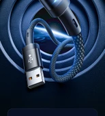 1.5m Kırmızı Otomatik Kapanan 4A Hızlı Şarj Micro USB Data Kablosu - 8