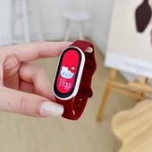 Xiaomi Mi Band 8 Silikon Kordon - Şarap Kırmızısı - 1