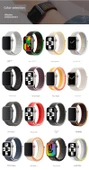 Nylon Çocuk Saat Kayışı - Yansıtıcı Siyah - 8