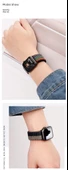 Nylon Çocuk Saat Kayışı - Yansıtıcı Siyah - 10