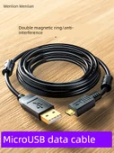 2 Metre Mikro USB Data Kablosu - Yüksek Esnek, Çift Manyetik Halkalı - 2