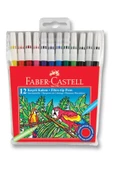 Keçeli Kalem 12 Renk Faber Castell 12'li Renkli Keçeli Kalem Tam Boy - 1