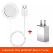 GS3 Akıllı Saat Şarj Aleti - Beyaz Şarj Yuvası + Şarj Başlığı thumbnail 1