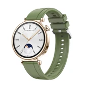 Huawei GT4 46mm Silikon Kılıf Ladin Yeşili + 2 Ekran Koruyucu - 1