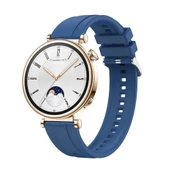 Huawei GT3 46mm Silikon Kılıf Safir Mavisi + 2 Ekran Koruyucu - 1