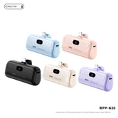 5000mAh Taşınabilir Şarj Aleti - Lavanta Moru - Apple Girişli - 6