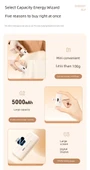 5000mAh Taşınabilir Şarj Aleti - Lavanta Moru - Apple Girişli - 9