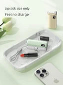 Mini Kapsül Powerbank 5000mAh 22.5W Hızlı Şarj - Kayısı Rengi Type-C Katlanabilir (Gelişmiş Versiyon) - 2