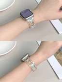 Apple Watch 1/2/3 Serisi 42mm Rose Gold Tokalı Metal Kordon - 3