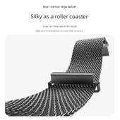 Xiaomi 8Pro Milanese Manyetik Döngü Kordon - Altın Mavi - 3