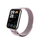 Xiaomi Mi Band 8 Pro Milanese Kordon - Gül Kurusu (Model 1) (Film Hediyeli) - 1
