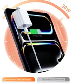 iPad Air4/5 için 30W Hızlı Şarj USB Şarj Aleti - 1m Örgülü Kablo thumbnail 6