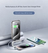 20W Hızlı Şarj Mini Powerbank 5000mAh - Gri - 11