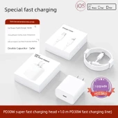 30W PD Hızlı Şarj Aleti ve 1.0m Hızlı Şarj Kablosu - 1