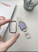 Apple Watch 1/2/3 Serisi 42mm Rose Gold Tokalı Metal Kordon - 4