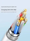 USB Type-C Hızlı Şarj Kablosu - 1.5 Metre - 6A Süper Hızlı Şarj - 3