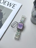 Apple Watch 1/2/3 Serisi 42mm Rose Gold Tokalı Metal Kordon - 8