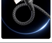 100W Süper Hızlı Şarj Type-C Kablo - 1.5m Hilal Ay thumbnail 9