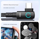 100W Süper Hızlı Şarj Type-C Kablo - 1.5m Hilal Ay thumbnail 6