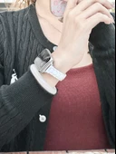 Xiaomi Bracelet 8pro Reçine Kordon - Rose Gold Konnektörlü, Renkli Şeffaf Lazer - 9