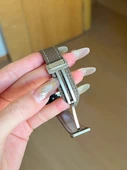 Xiaomi Bracelet 9pro Kremsi Beyaz Manyetik Deri Kordon - 9