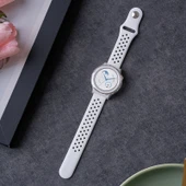 Huawei GT3 Pro 43mm Beyaz Nefes Alabilir Silikon Kordon + TPU Kılıf - 1