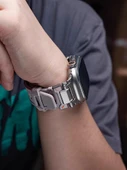 Apple Watch 49mm Ultra/Ultra2 Explorer Titanyum-Turuncu Silikon Kordon - 6