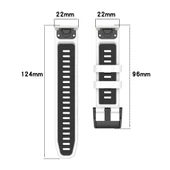 20mm Siyah Kırmızı Silikon Saat Kordonu - Hızlı Çıkarma - 8