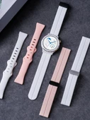 Huawei GT3 Pro 43mm Beyaz Nefes Alabilir Silikon Kordon + TPU Kılıf - 6