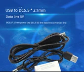 USB - DC 5.5 x 2.5mm Güç Kablosu 5A - 1 Metre - Bakır - 4