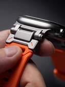 Apple Watch 49mm Ultra/Ultra2 Explorer Titanyum-Turuncu Silikon Kordon - 3