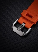 Apple Watch 42mm S1/2/3 Explorer Titanyum-Mavi Silikon Kordon - 4