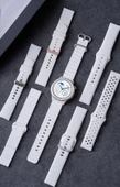 Huawei GT3 Pro 43mm Beyaz Yatay Konforlu Silikon Kordon + TPU Kılıf - 10