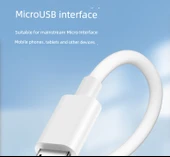 Android Micro USB Data Kablosu - Çift Motor Hızlı Şarj - 1 Metre - 9