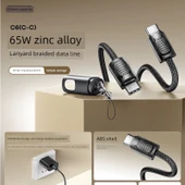 Type-C Type-C Hızlı Şarj ve Data Kablosu - 20cm - PD65W - 8