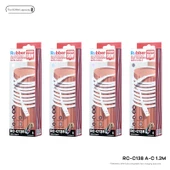 15W Hızlı Şarj 3in1 Kablo RC-C151 A-M+L+C 1.2M - Koyu Gri - 3