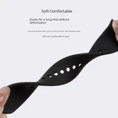 Xiaomi Band 8 Active Uyumlu Silikon Kordon - Turuncu - 5