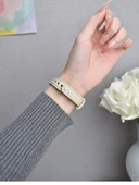 Huawei Glory 4/5 Deri Akıllı Saat Kordonu - Siyah Metalik Siyah Çerçeve thumbnail 10