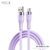 15W Hızlı Şarj 3in1 Kablo RC-C151 A-M+L+C 1.2M - Koyu Gri - 4