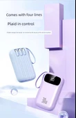Mini Taşınabilir Powerbank 10000mAh - Mavi - Standart Edition - 9