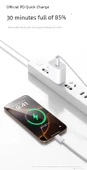 45W Hızlı Şarj Başlığı + 45W Çift C Hızlı Şarj Kablosu 2.0m - 8