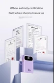 Mini Taşınabilir Powerbank 10000mAh - Mavi - Standart Edition - 5